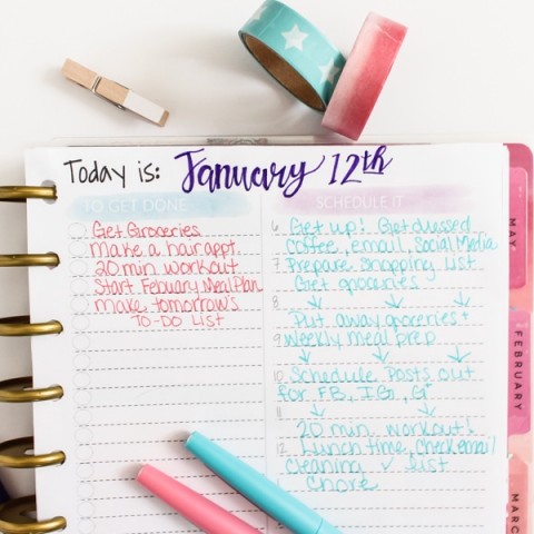 How to Organize your schedule to be more productive