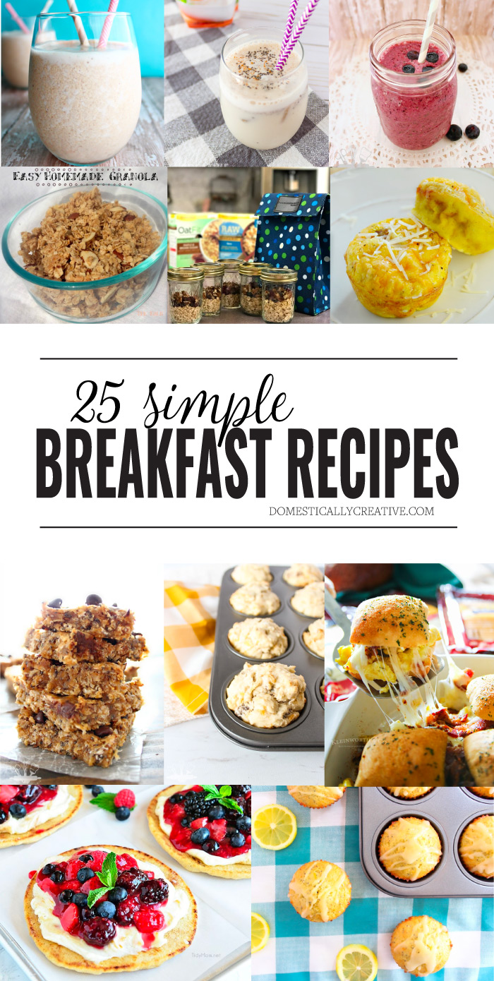 Simple breakfast recipes pin