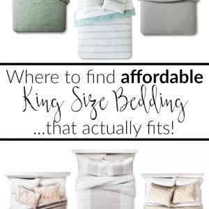 Where to find affordable King Size bedding that actually fits
