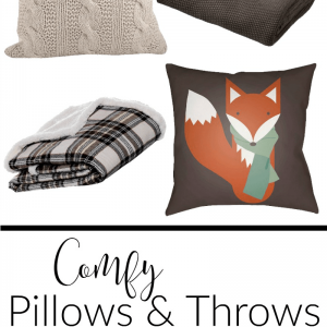 SO many cute and comfy pillows and throws to curl up with this Fall