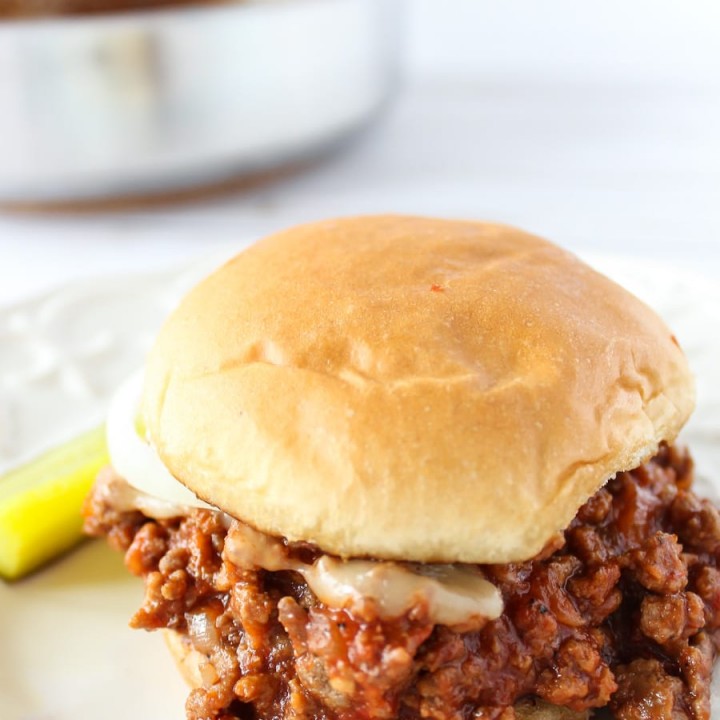 Homemade, delicious and easy to make, these sloppy joes are perfect for busy weeknights or for when you need to get dinner on the table fast.