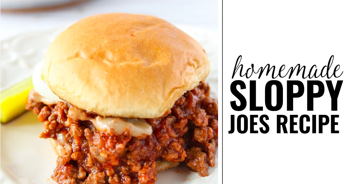 Easy Homemade Sloppy Joes Recipe - Domestically Creative