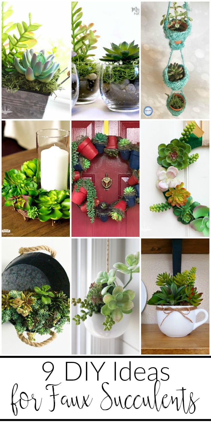 9 easy DIY ideas for faux succulents