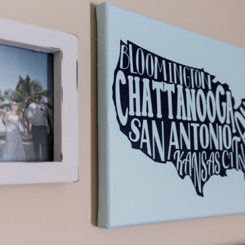Custom Canvas Map Art