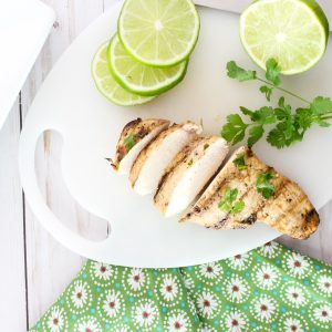 Easy 30 minute cilantro lime chicken marinade. Perfect for summer grilling!