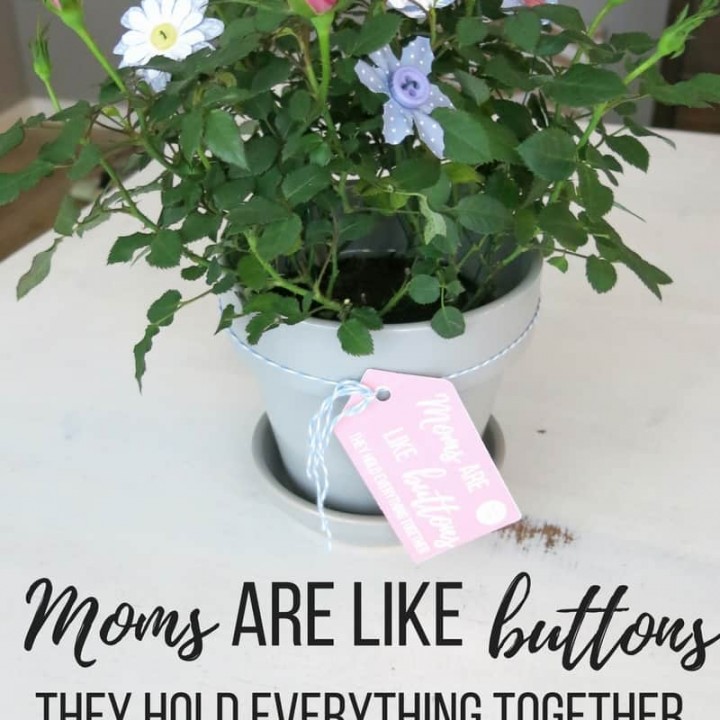 Image for Moms Are Like Buttons Printable & DIY Button Flowers for Mother&rsquo;s Day