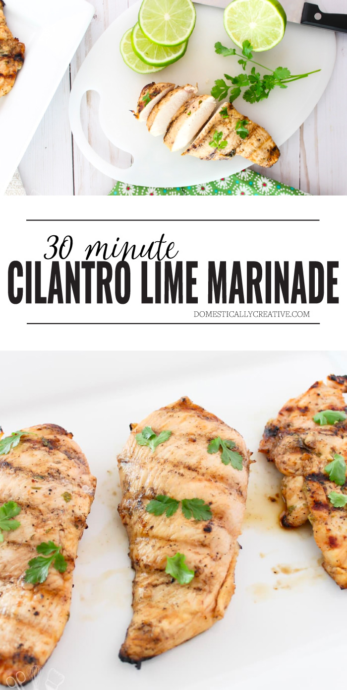 30 minute marinade for cilantro lime chicken