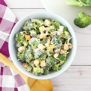 Sugar Free low carb alternative to the traditional broccoli salad