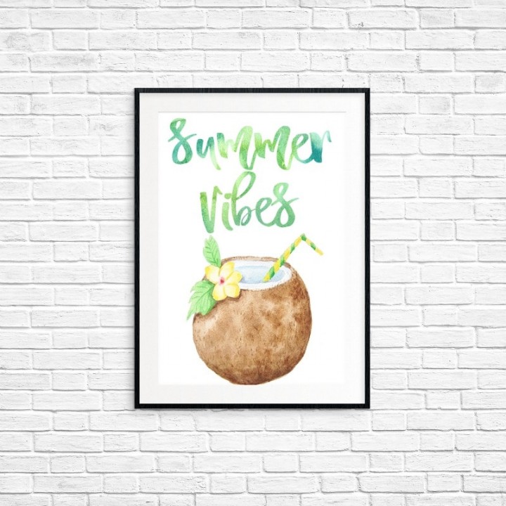 Image for Free Summer Watercolor Printable