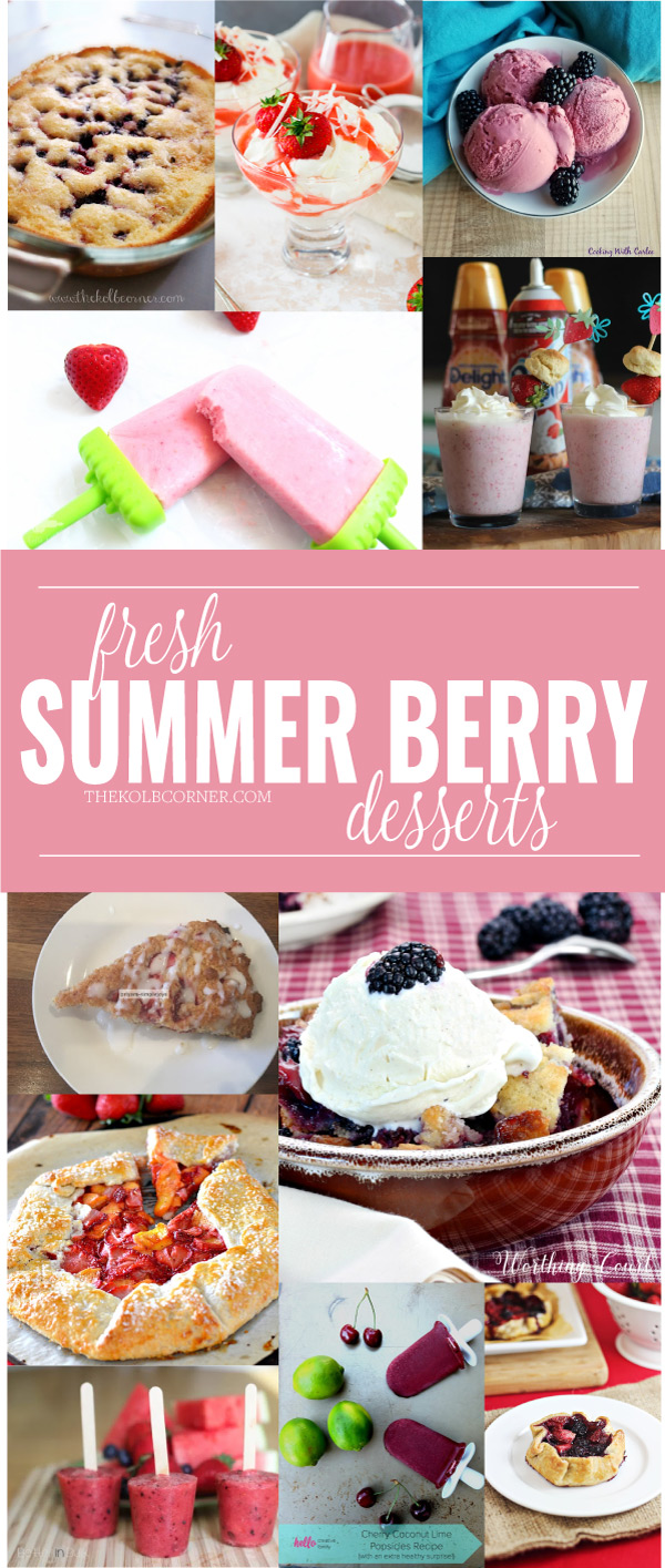 fresh summer berry collage