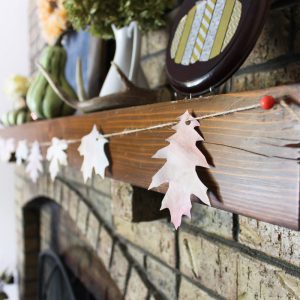 This is SUCH an easy to make watercolor fall leaf banner