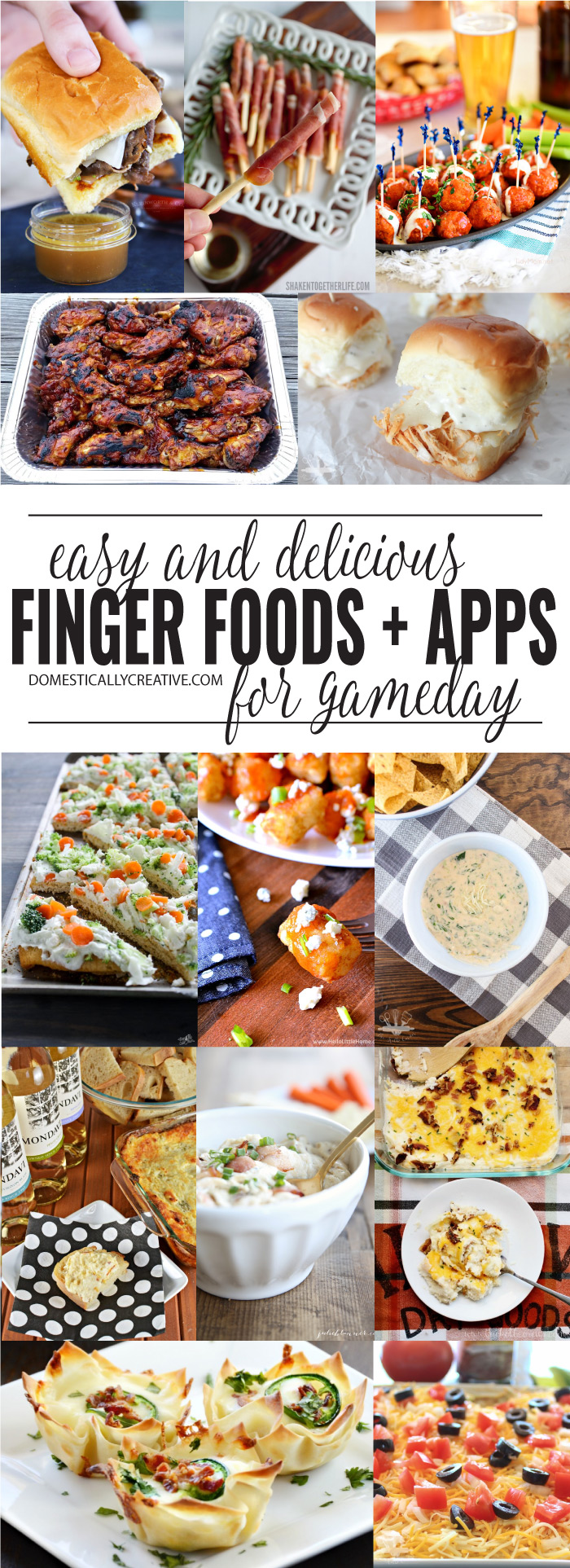 Game day snacks collage