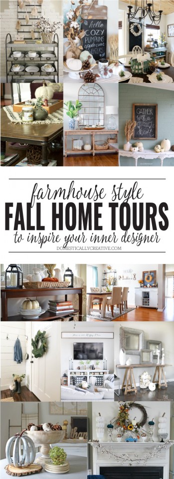 Farmhouse Style Fall Home Tours - Domestically Creative