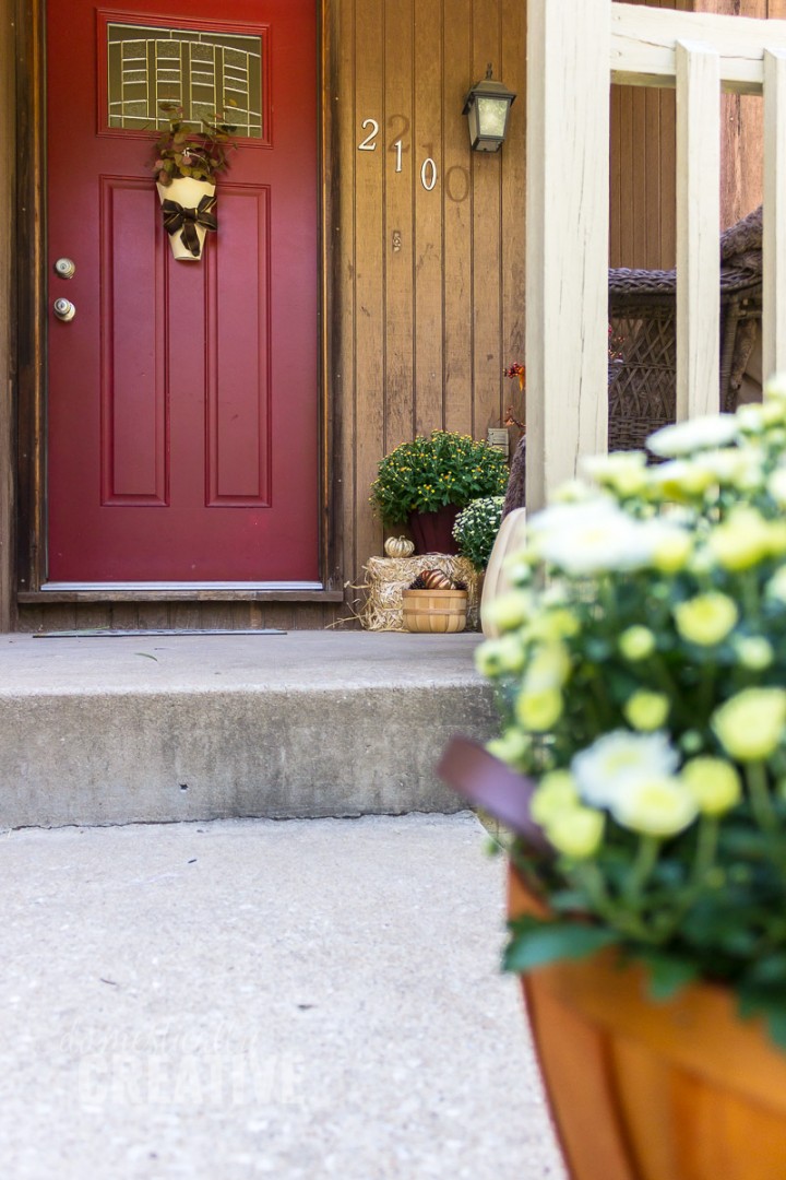 Cozy Fall Front Porch - Domestically Creative