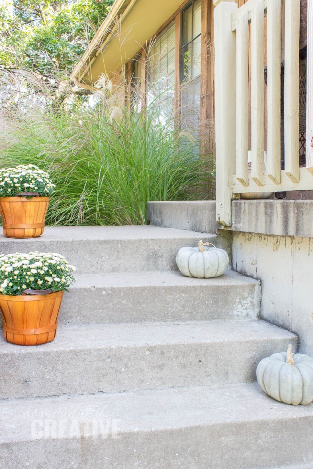 Cozy Fall Front Porch - Domestically Creative