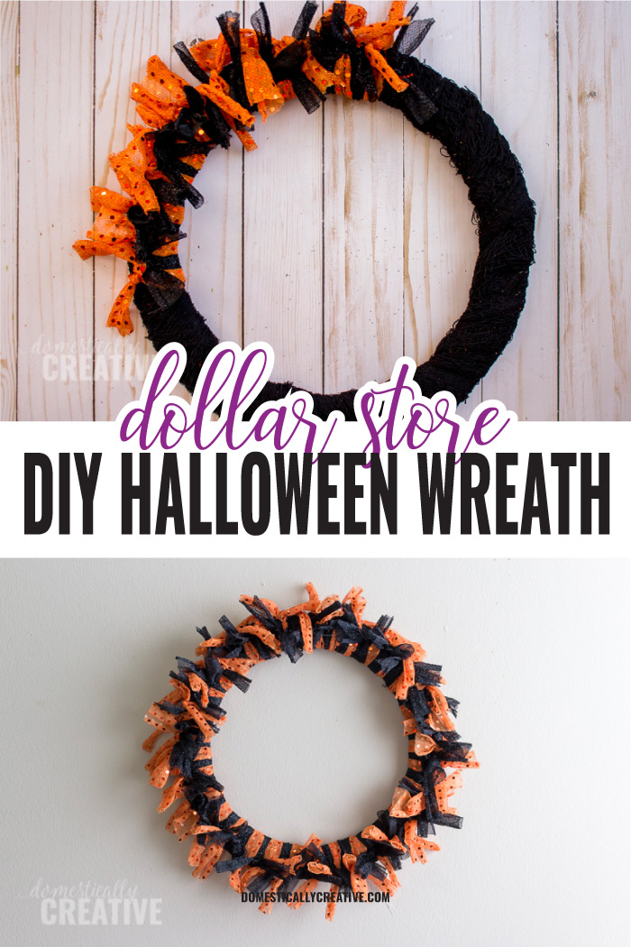 halloween wreath pinterest collage
