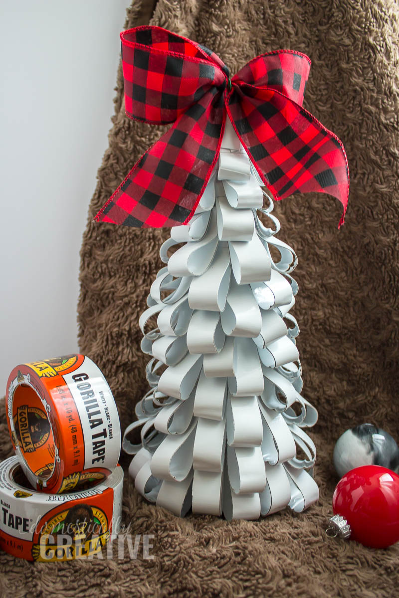 DIY Christmas Cone Tree with Gorilla Tape