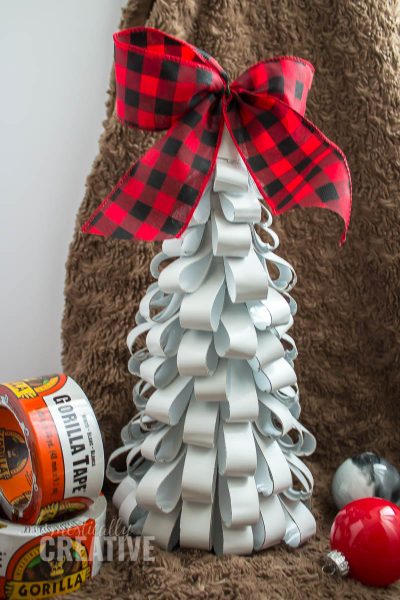 DIY Christmas Cone Tree made only with Gorilla Tape! You have to see this!