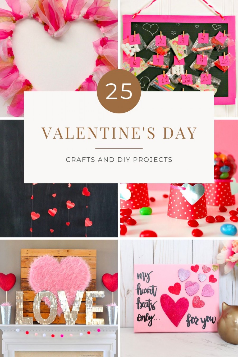 Valentines Day Crafts Collage