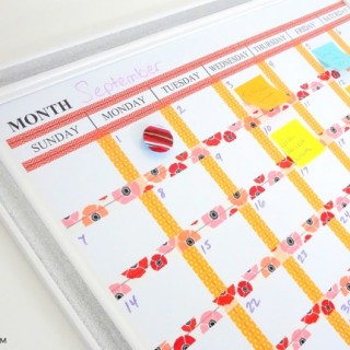 Image for Washi Tape Dry Erase Calendar