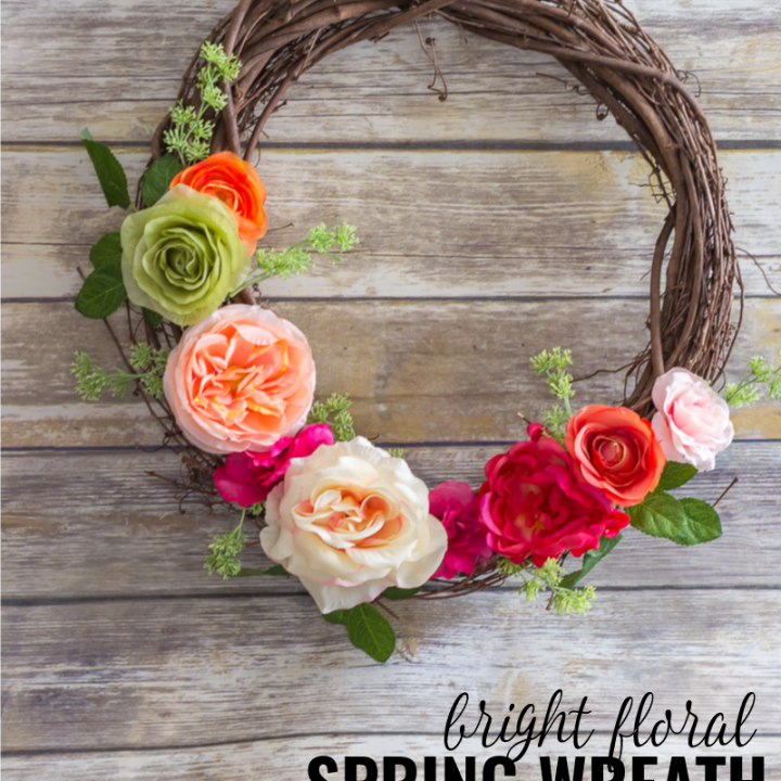 DIY Spring Floral Wreath