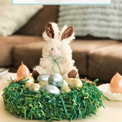 Image for Bunny Patch for Easter ~ Dollar Store Craft Challenge
