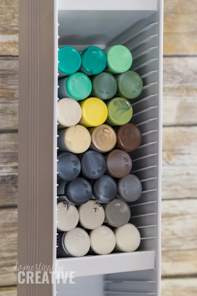 Craft Paint Storage Ideas 