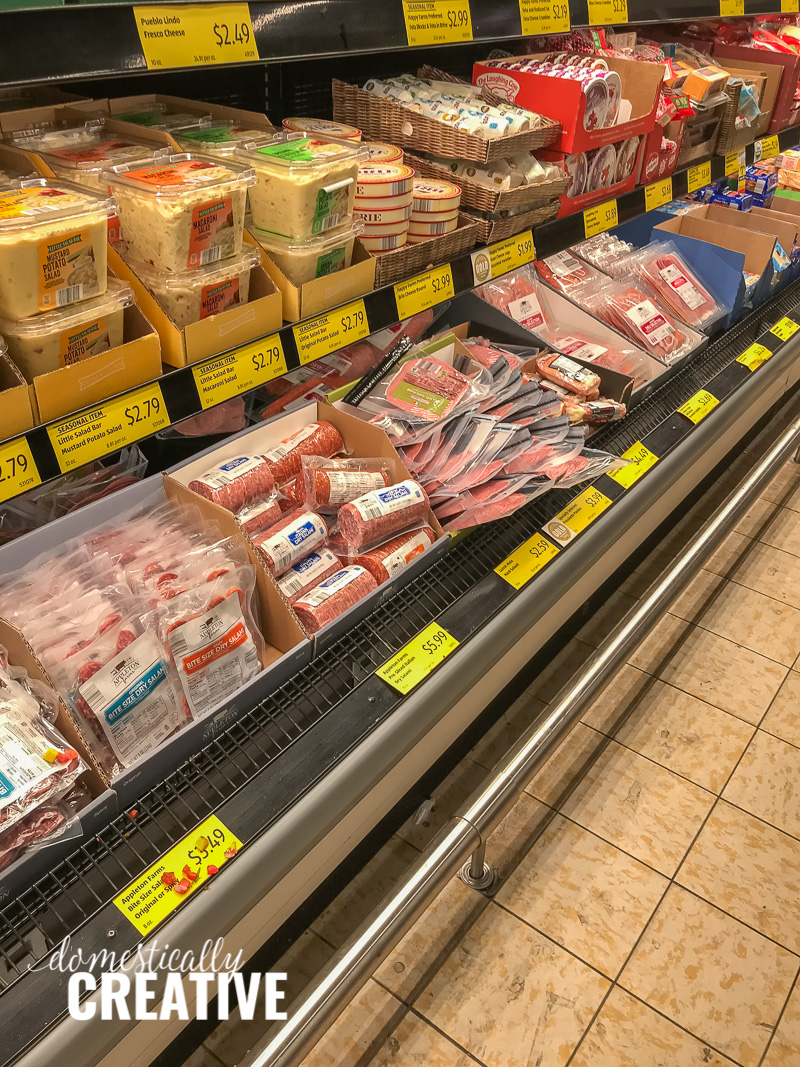 Aldi meat selection