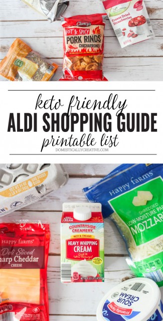 Keto and Low Carb Aldi Shopping Guide - Domestically Creative