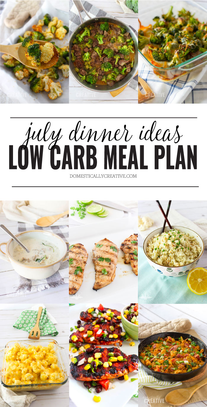 low carb meal planning