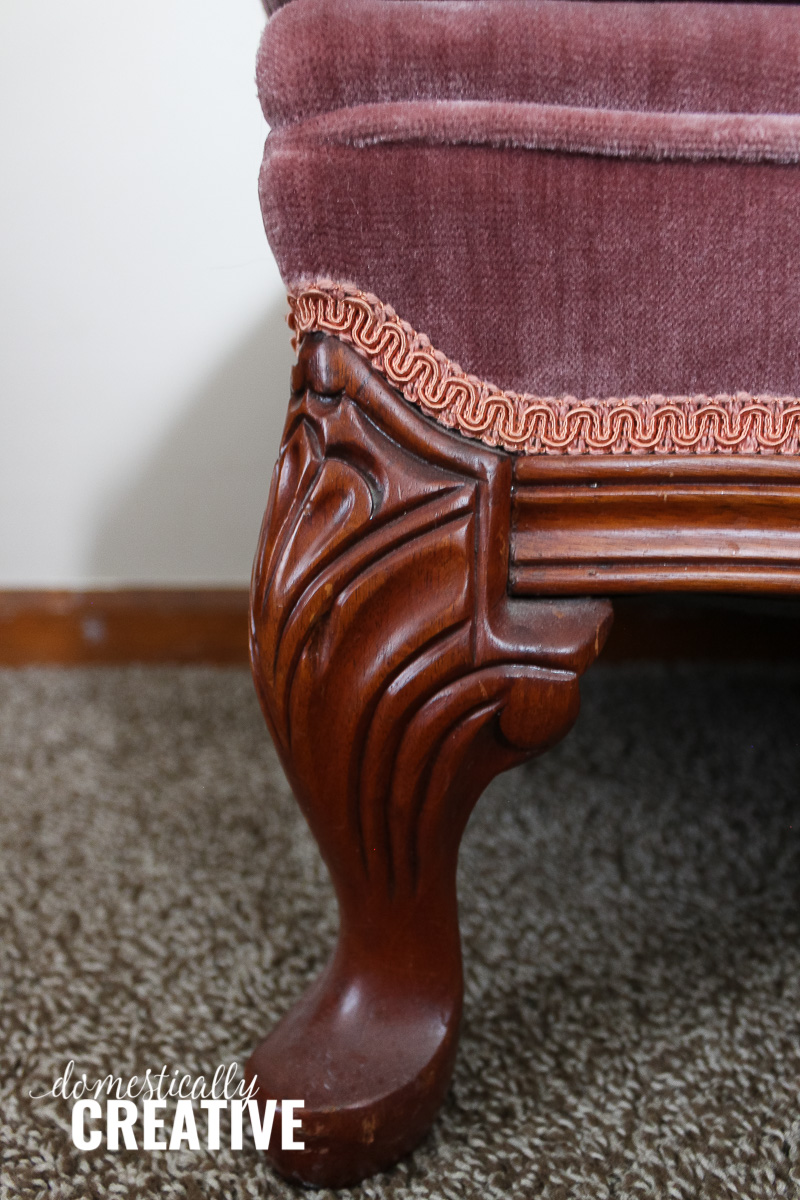 How to reupholster a simple footstool