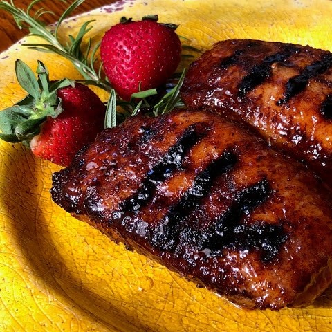 Image for Grilled Duck Breast with Strawberry BBQ Glaze #GrillOutWeek