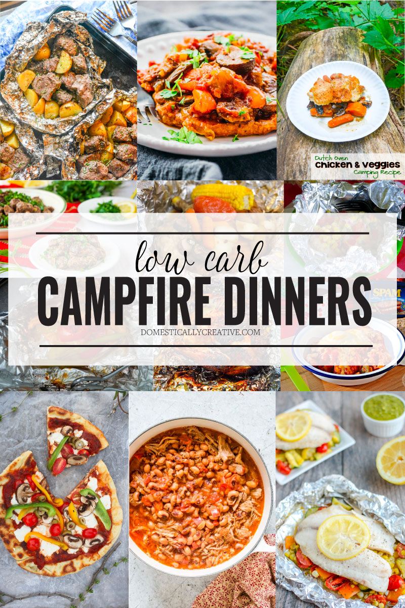 Easy low carb campfire dinner recipes cover photo