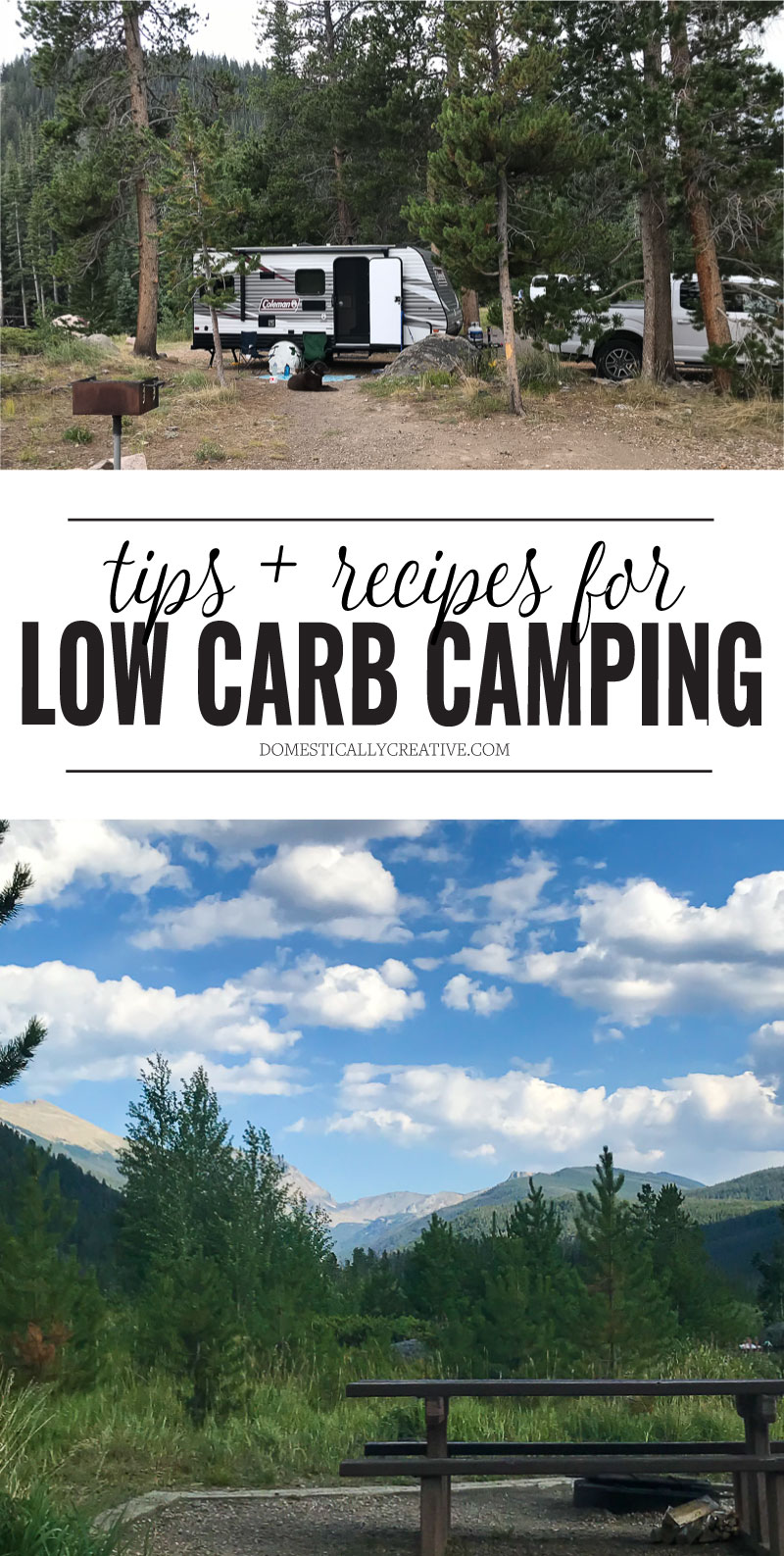 Tips, tricks and recipes for low carb camping