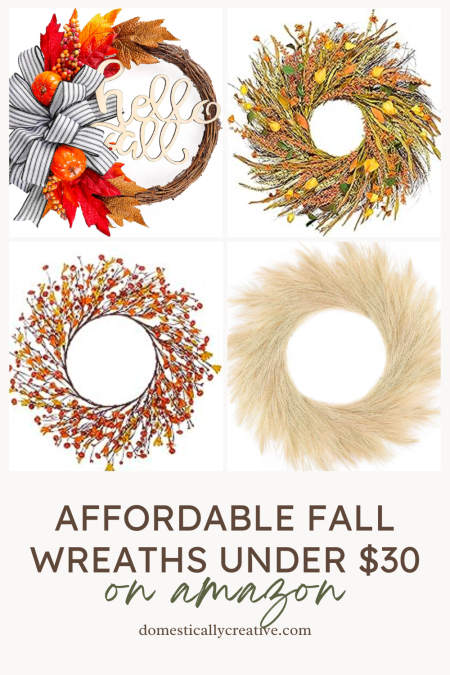 fall wreaths on amazon
