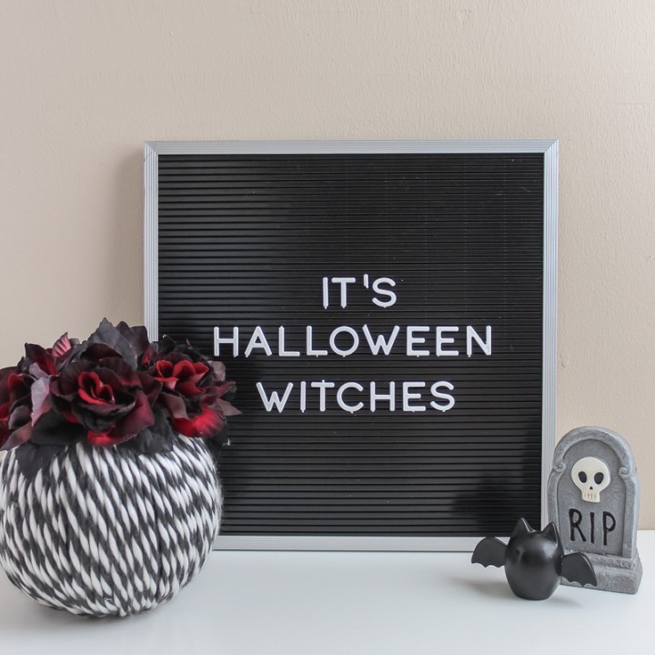 DIY Halloween Yarn Pumpkin