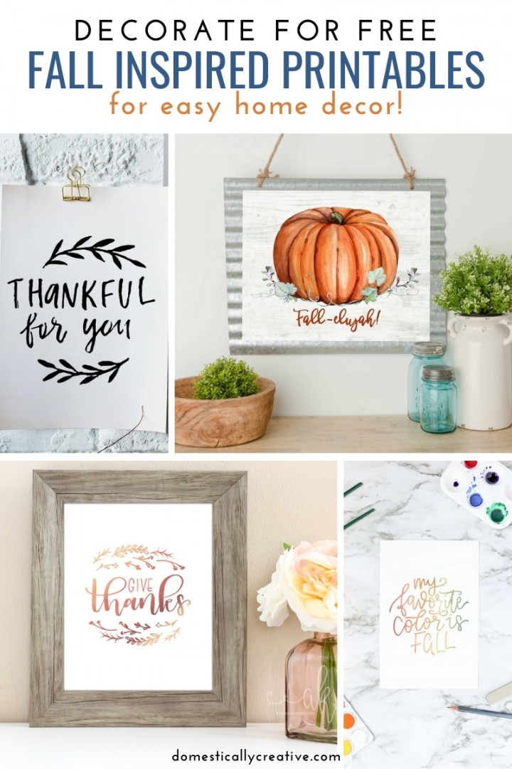 Free Fall Inspired Printables - Domestically Creative