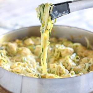 One Pot Cheesy Chicken and Zoodles Recipe