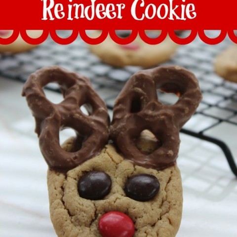 Image for Peanut Butter Pretzel Reindeer Cookie