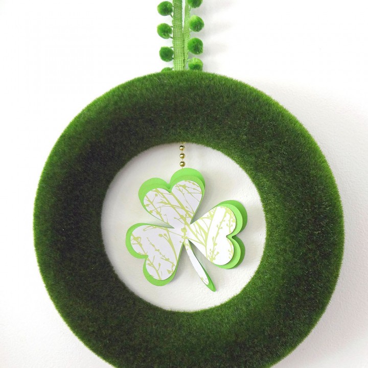 Image for Minimal St. Patrick’s Day Shamrock Wreath