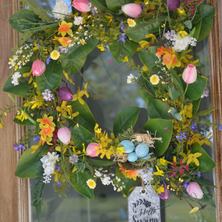 Image for Southern Charm Spring Blooms Wreath