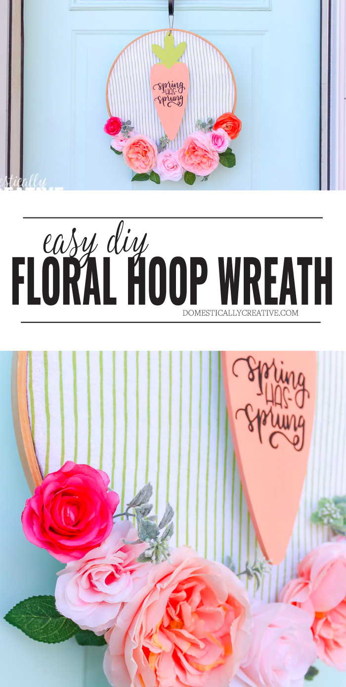 DIY Spring Hoop Wreath