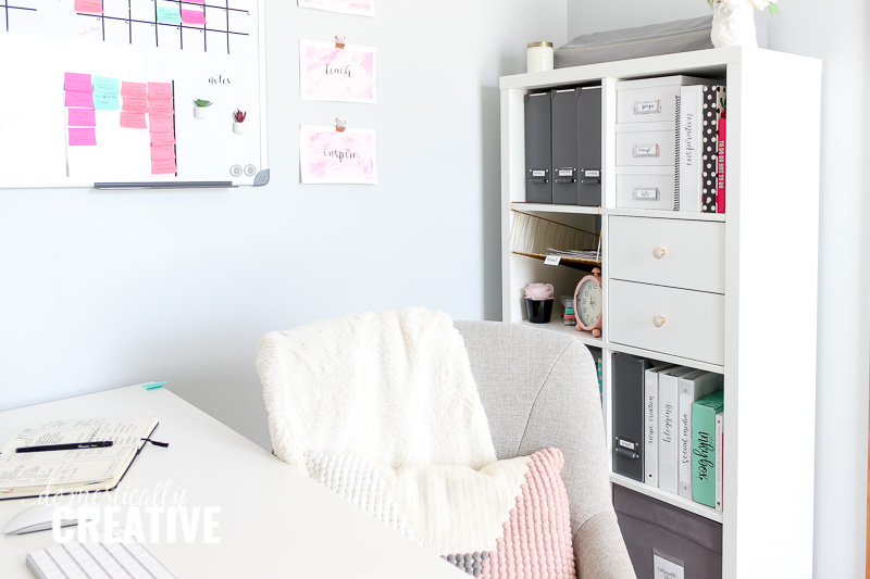 Feminine and Functional Office Makeover