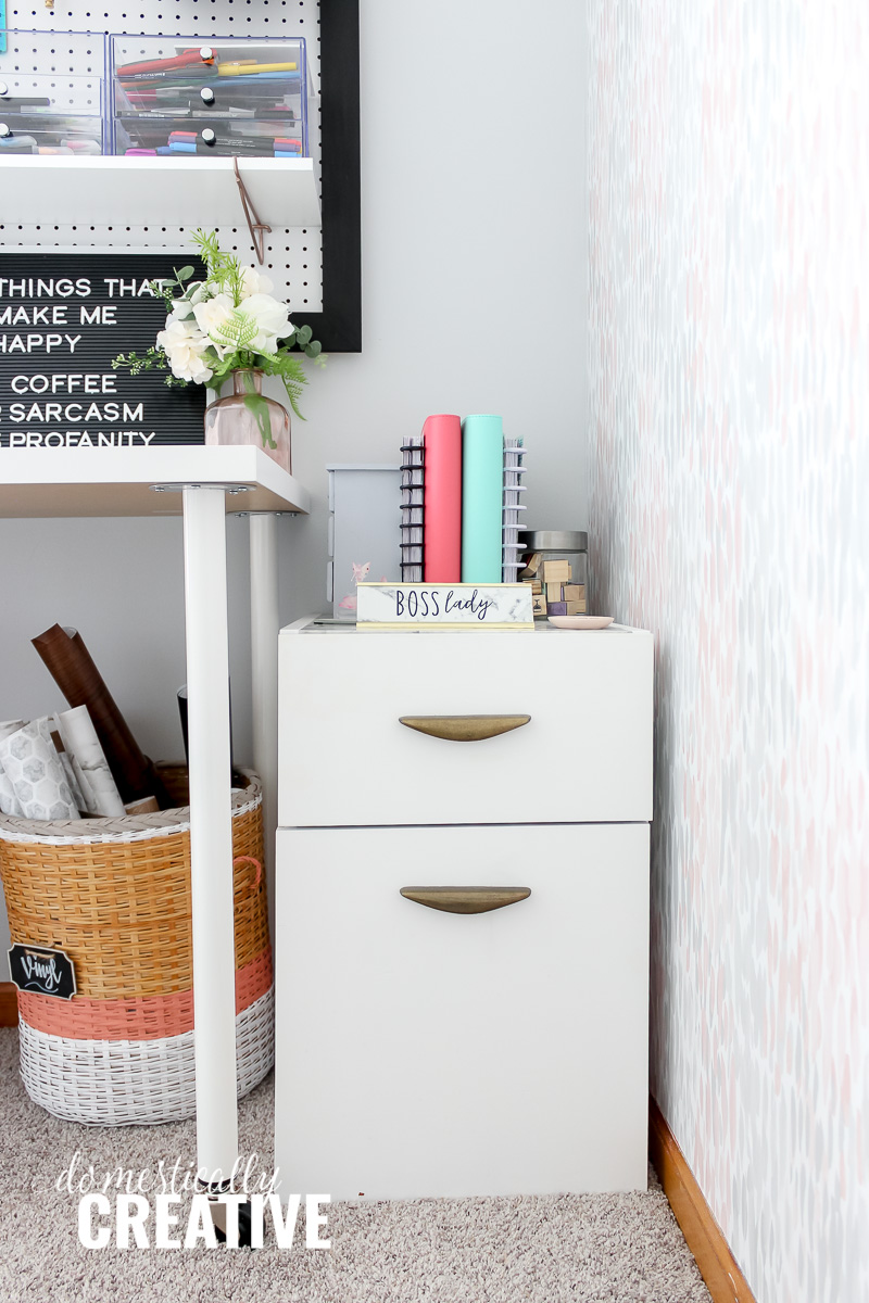 Feminine and Functional Office Makeover