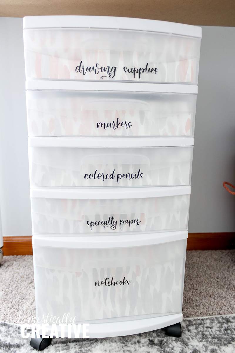 Plastic Drawer Makeover - Musings From a Stay At Home Mom