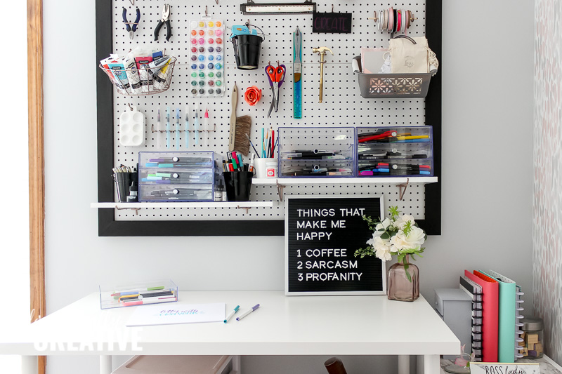 Feminine and Functional Office Makeover