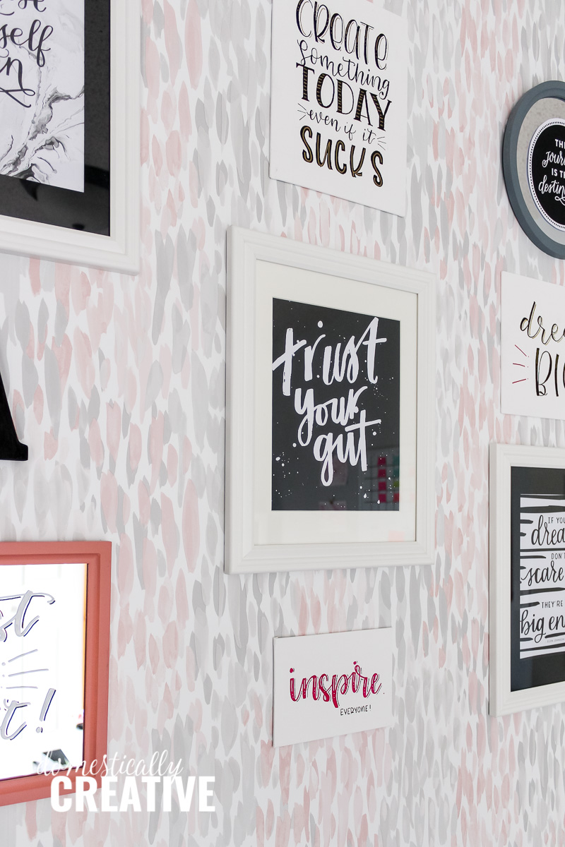 How to create an inspiring typography accent wall