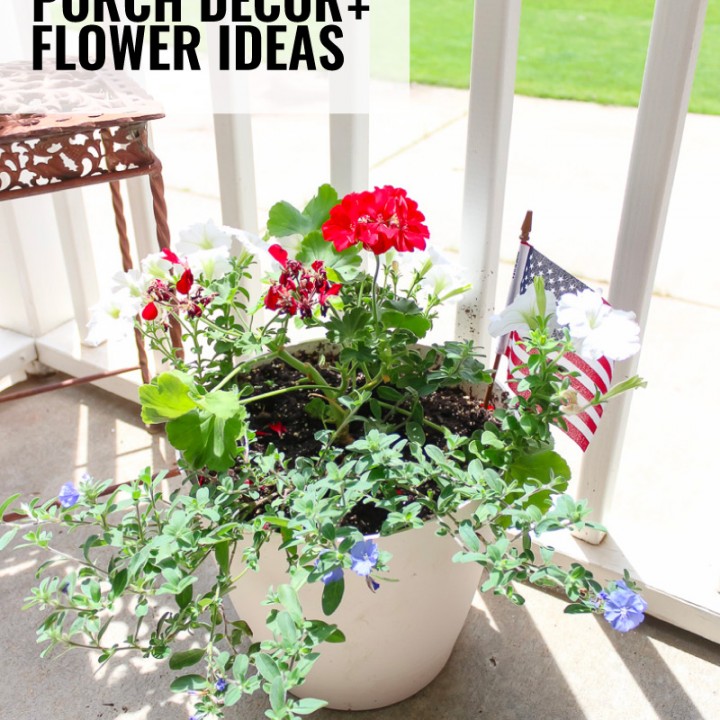 Patriotic Porch Decor and Flower Ideas