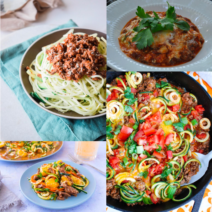 beef and zucchini noodle recipes