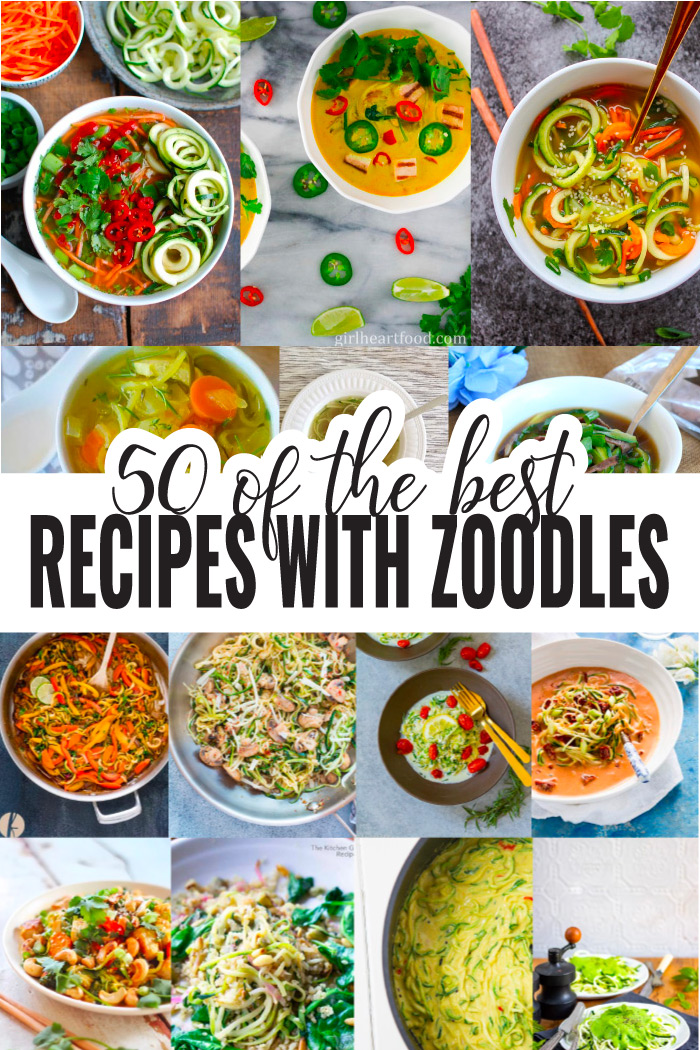 Zoodles recipes roundup